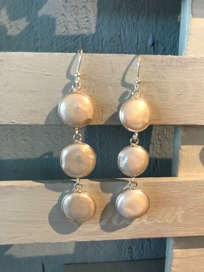 Boucles d'oreilles nacre